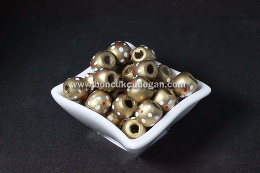 11mm x 12mm ÇİÇEK DESENLİ Fosforlu Altın