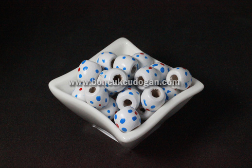 11mm x 12mm ÇİÇEK DESENLİ Fosforlu Beyaz