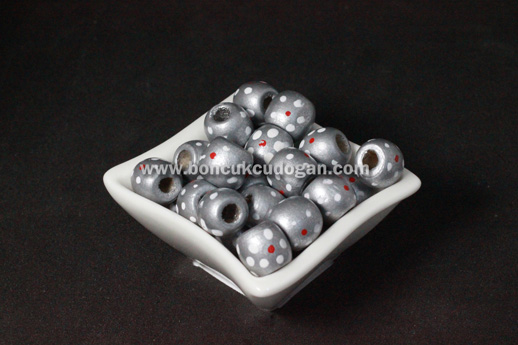 11mm x 12mm ÇİÇEK DESENLİ Fosforlu Gümüş