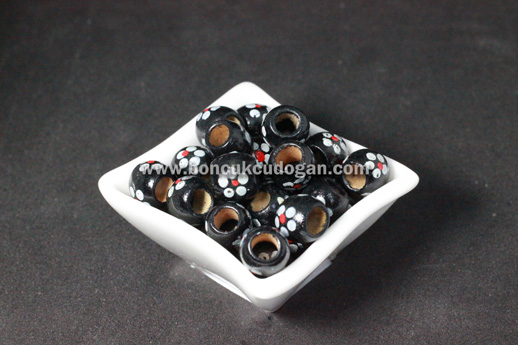 11mm x 12mm ÇİÇEK DESENLİ Siyah